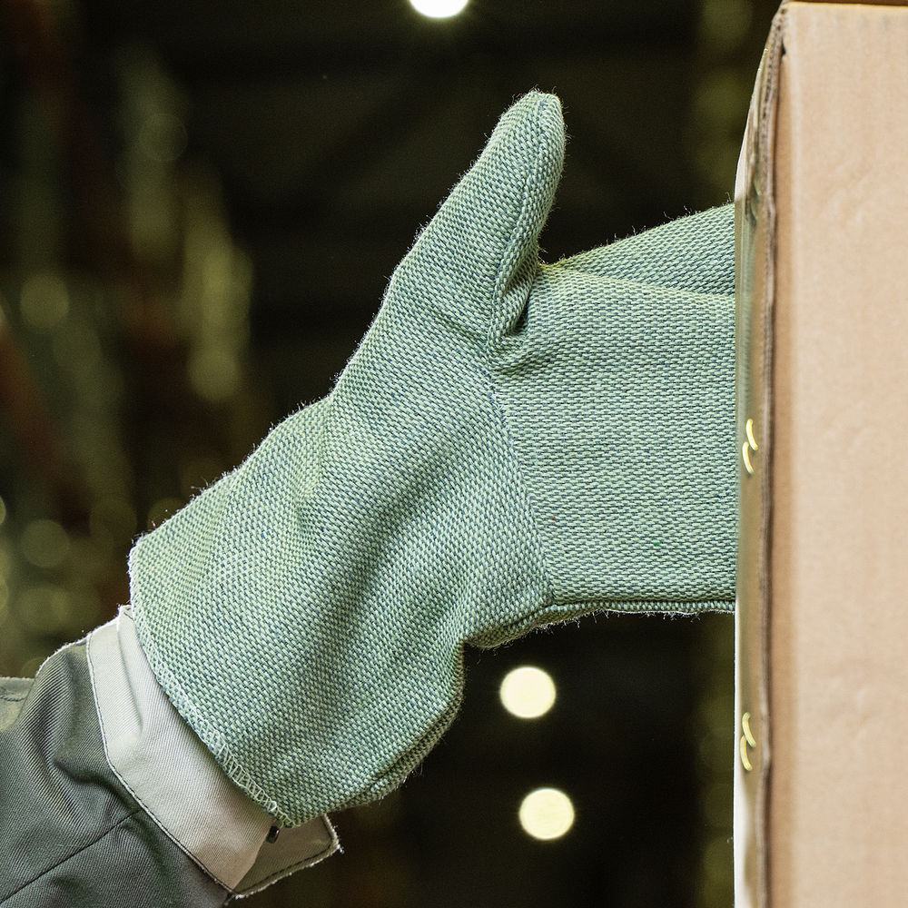 Рукавицы брезентовые огнеупорные, 1 размер Сибртех (68115)