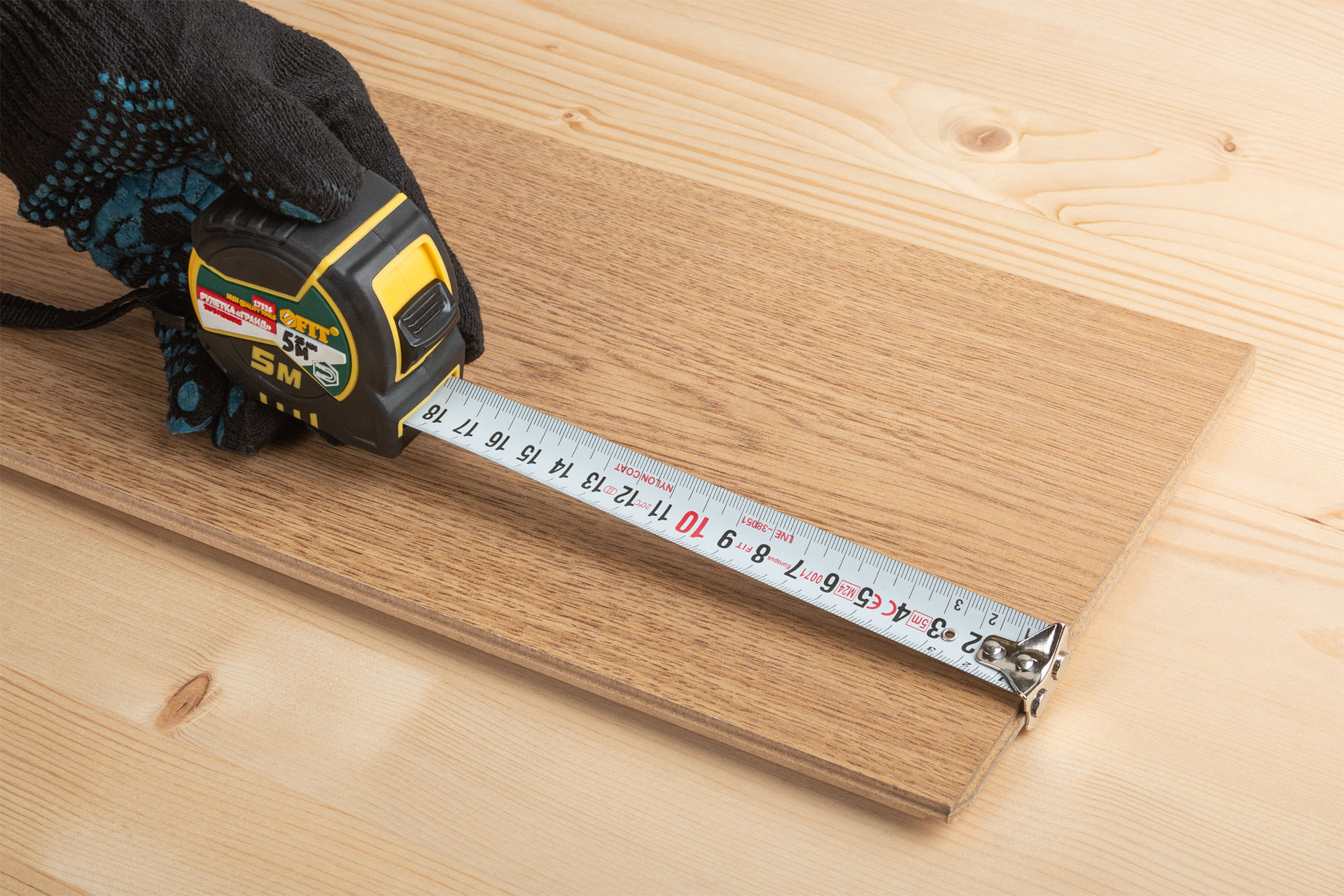 Рулетка Гранд, калибр.лента, нейлон.покр., магн.крючок, двойной стопор, прорезин.корпус 5 м х 25 мм