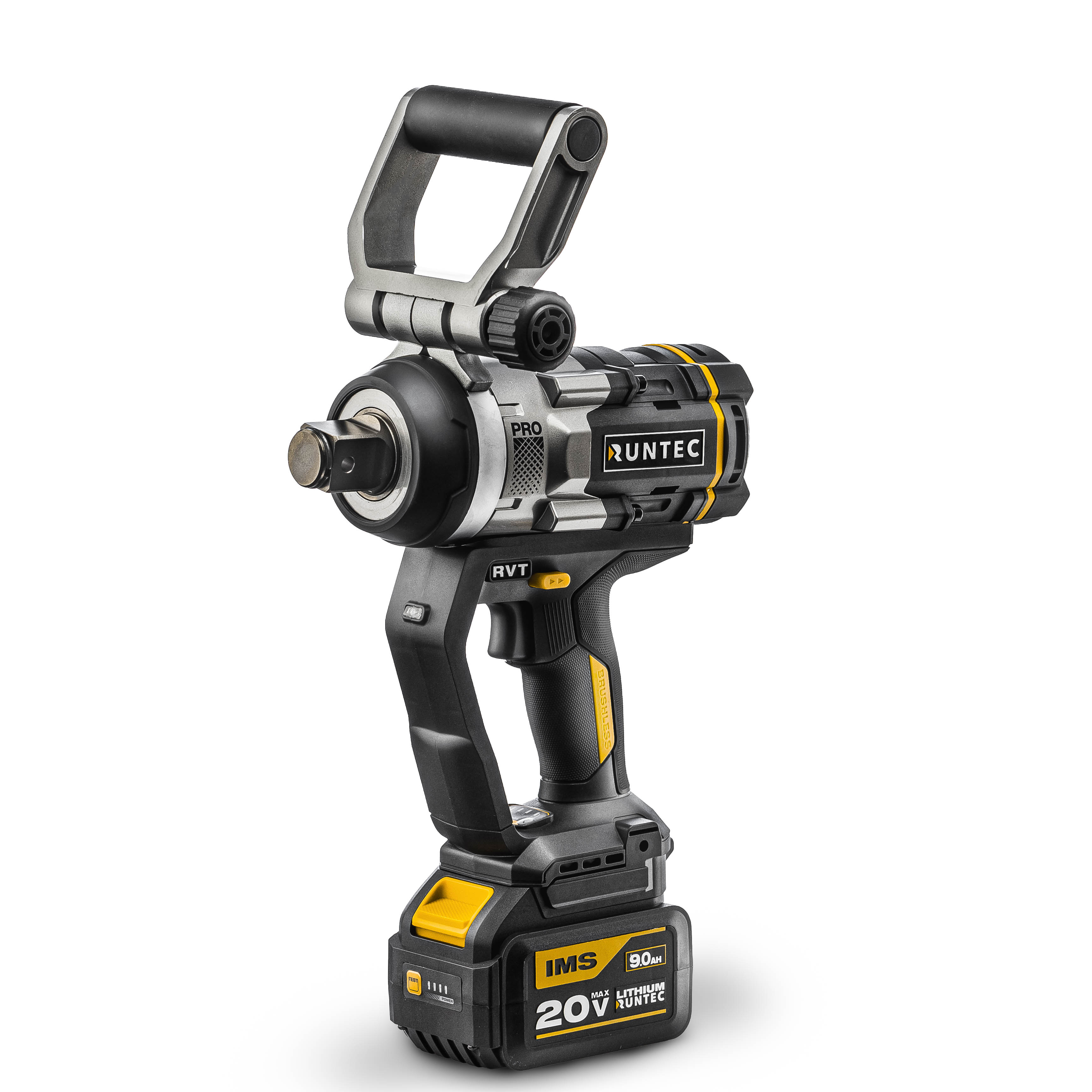 Гайковерт ударный аккумуляторный PRO 1, 20В, 2*9Ач, 2300Нм RUNTEC RT-IW2101