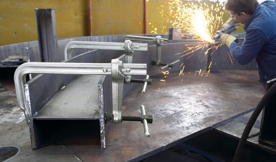 STBS50 Струбцина для тяжёлых нагрузок 500/200, 35 кН, затяжка 100 Нм, Т-ручка (BE-STBS50)