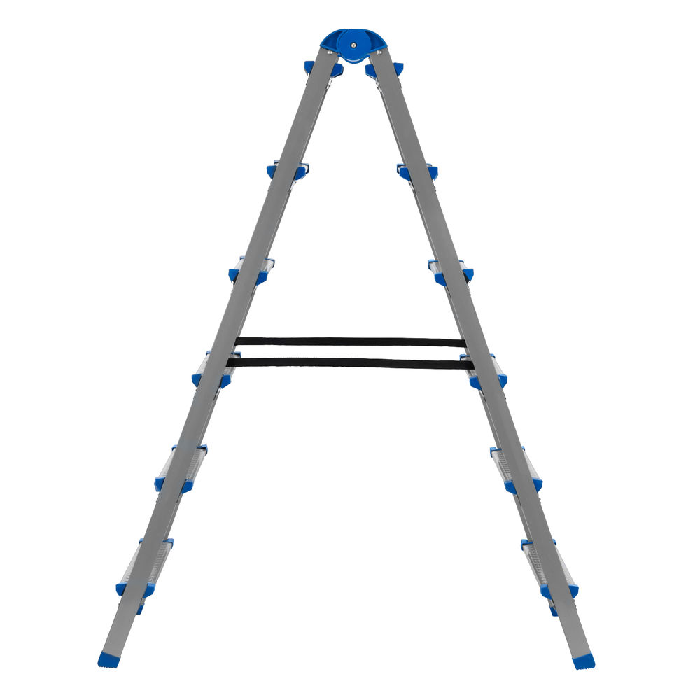 Стремянка двухсторонняя 6 ступеней, сталь профиль, стальные ступени, Сибртех (97986)