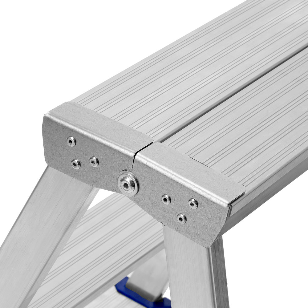 Стремянка двусторонняя 3 ступени, алюминиевая, Сибртех (97923)