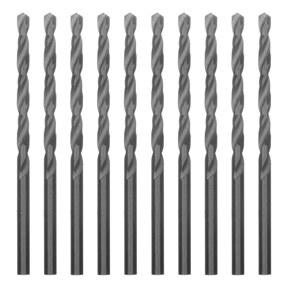 Сверло по металлу, 3.5 мм, полированное, HSS, 10 шт, цилиндрический хвостовик Matrix