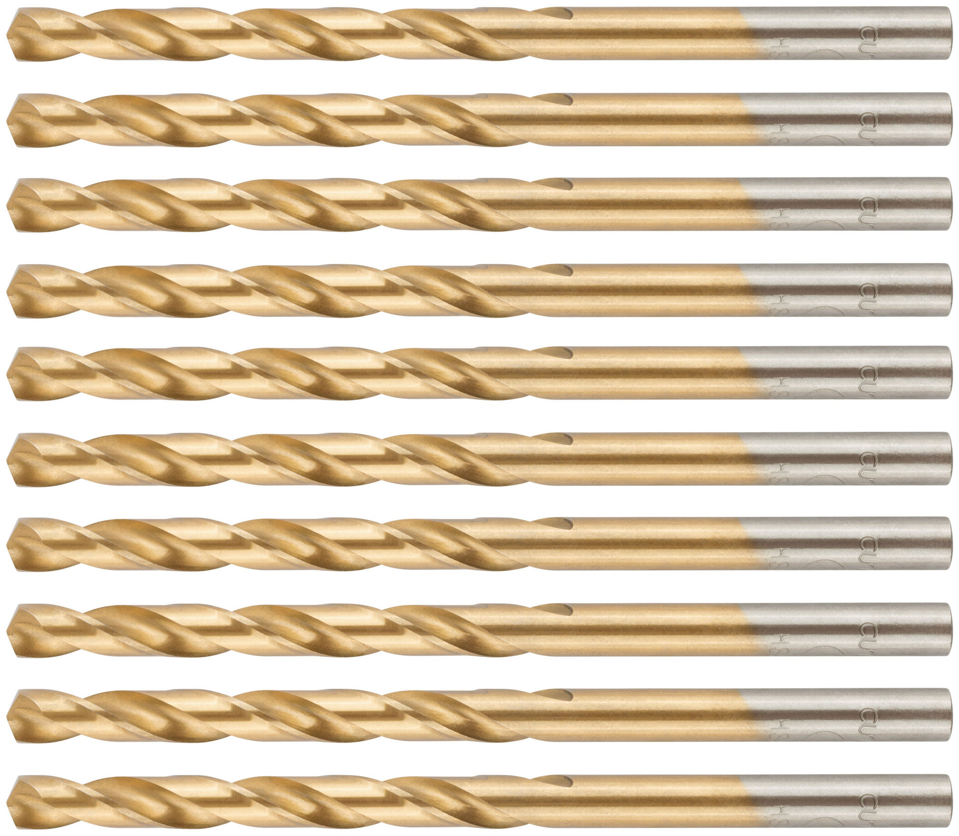 Сверло по металлу Cutop Profi с титановым покрытием, 5х86 мм (10 шт) (52-447)