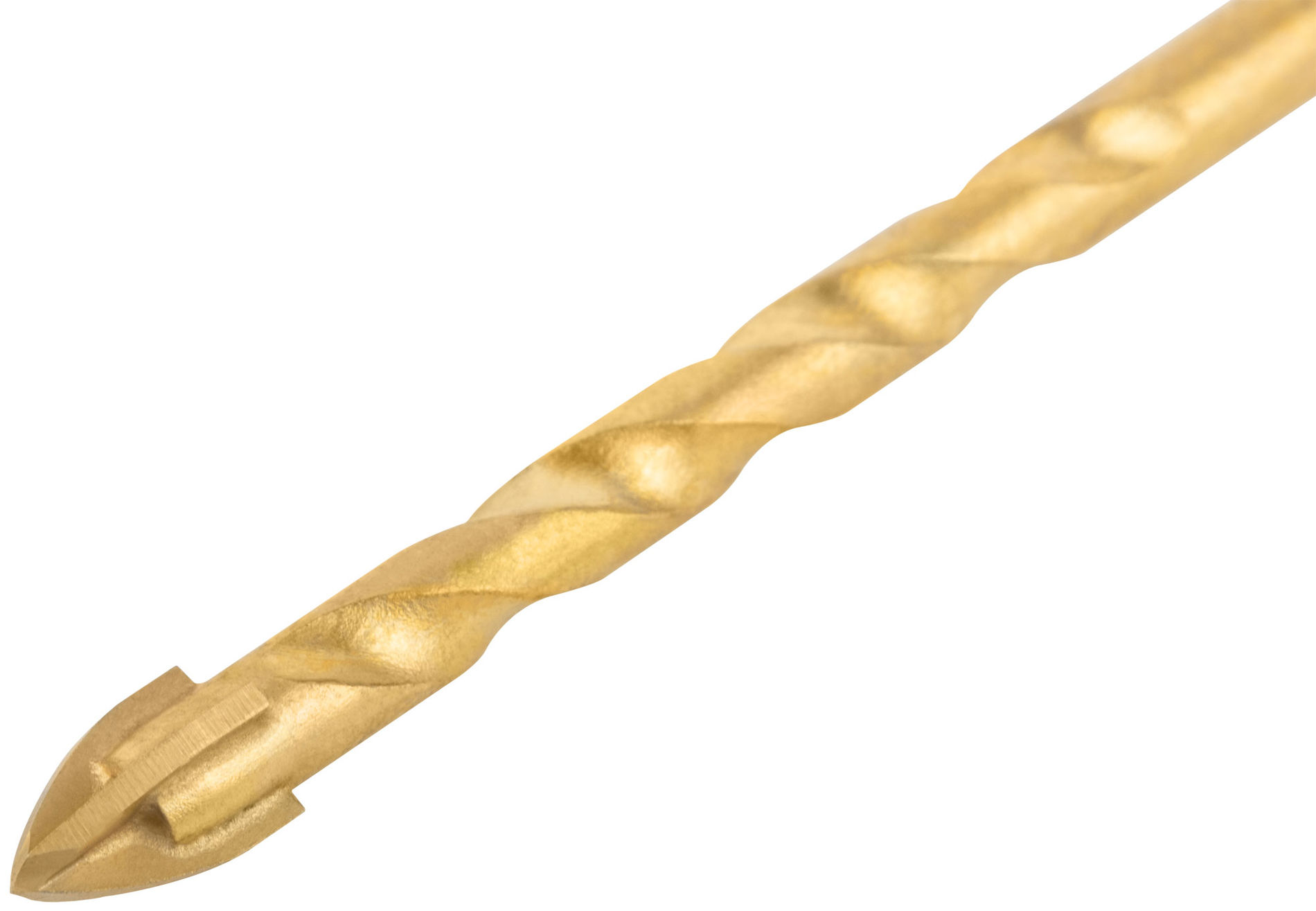 Сверло универсальное, 4 режущие кромки, титановое покрытие, шестигранный U-хвостовик под биту, 8х115 мм (35166)