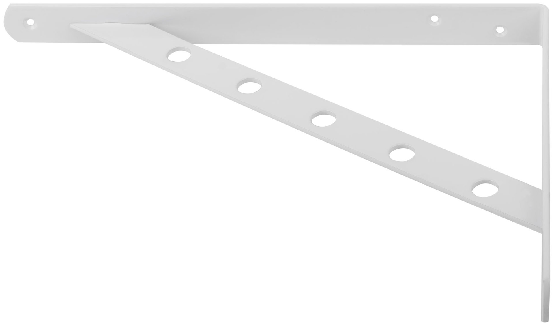 Уголок-кронштейн усиленный белый 300х225 мм (66107)