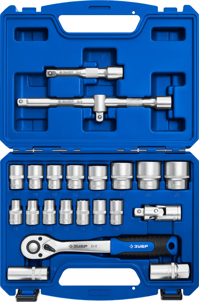 Универсальный набор инструмента 22 предм. А-22 (1/2) Профессионал ЗУБР 27632-H22