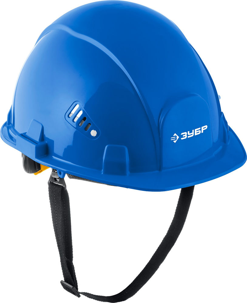 Каска защитная ФОРТ синяя, храповой механизм регулировки, универсальное крепление для наушников и щитков ЗУБР Профессионал 11094-3_z01