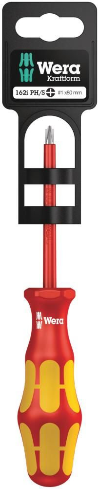 162 i PH/S VDE SB Отвёртка диэлектрическая PlusMinus, # 1 x 80 мм (WE-100019)
