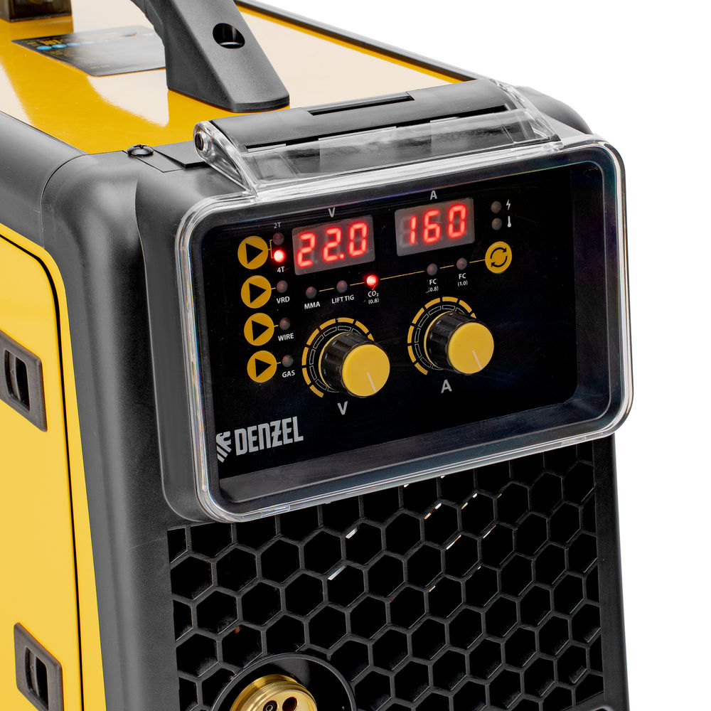 Аппарат инвертор. полуавтомат. сварки MIG-160, 160 А, ПВ 60%, катушка 5 кг// Denzel (94309)