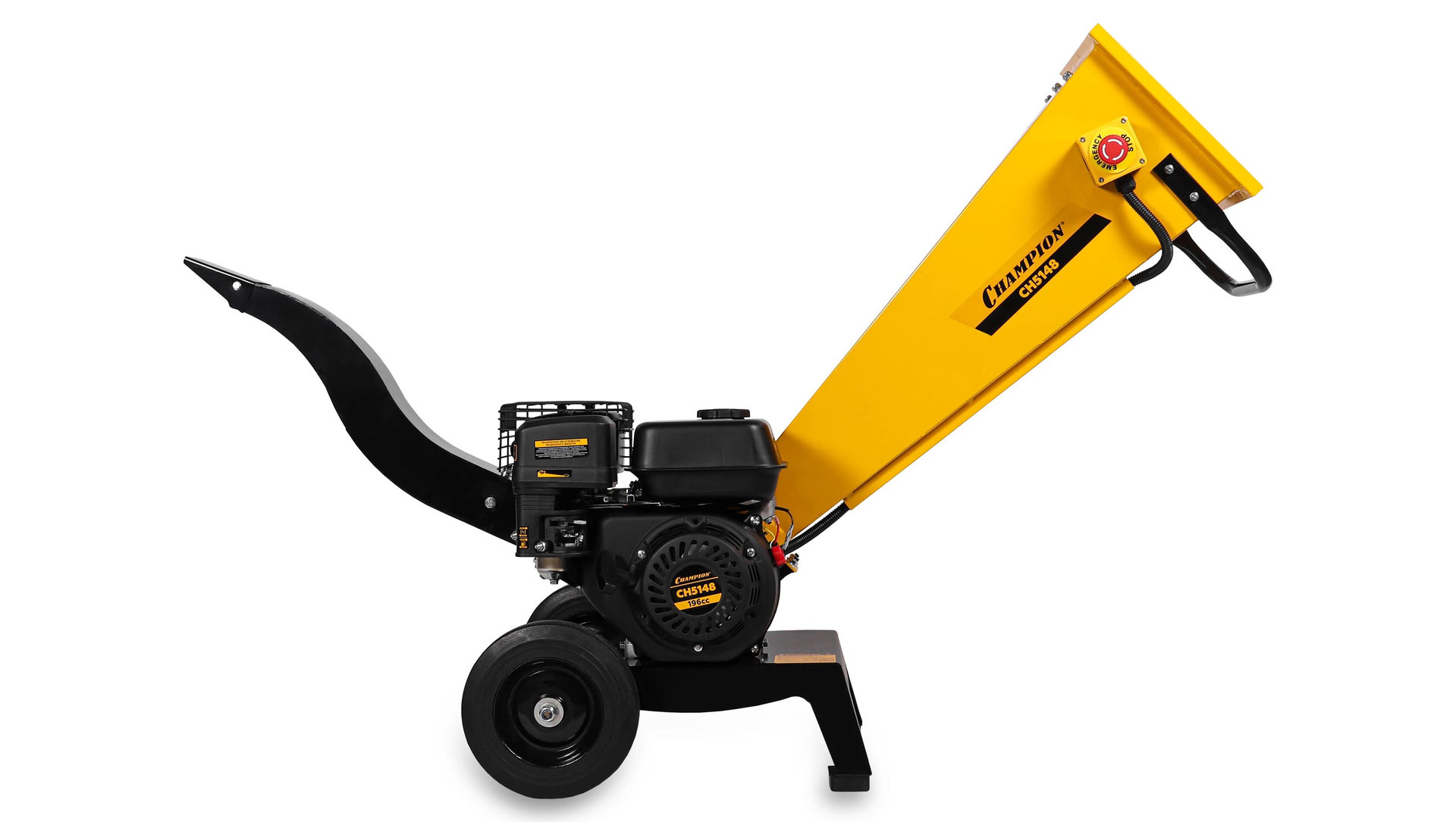 Измельчитель бензиновый PRO 4,8 кВт 196см? 40мм 45кг колеса CHAMPION CH5148