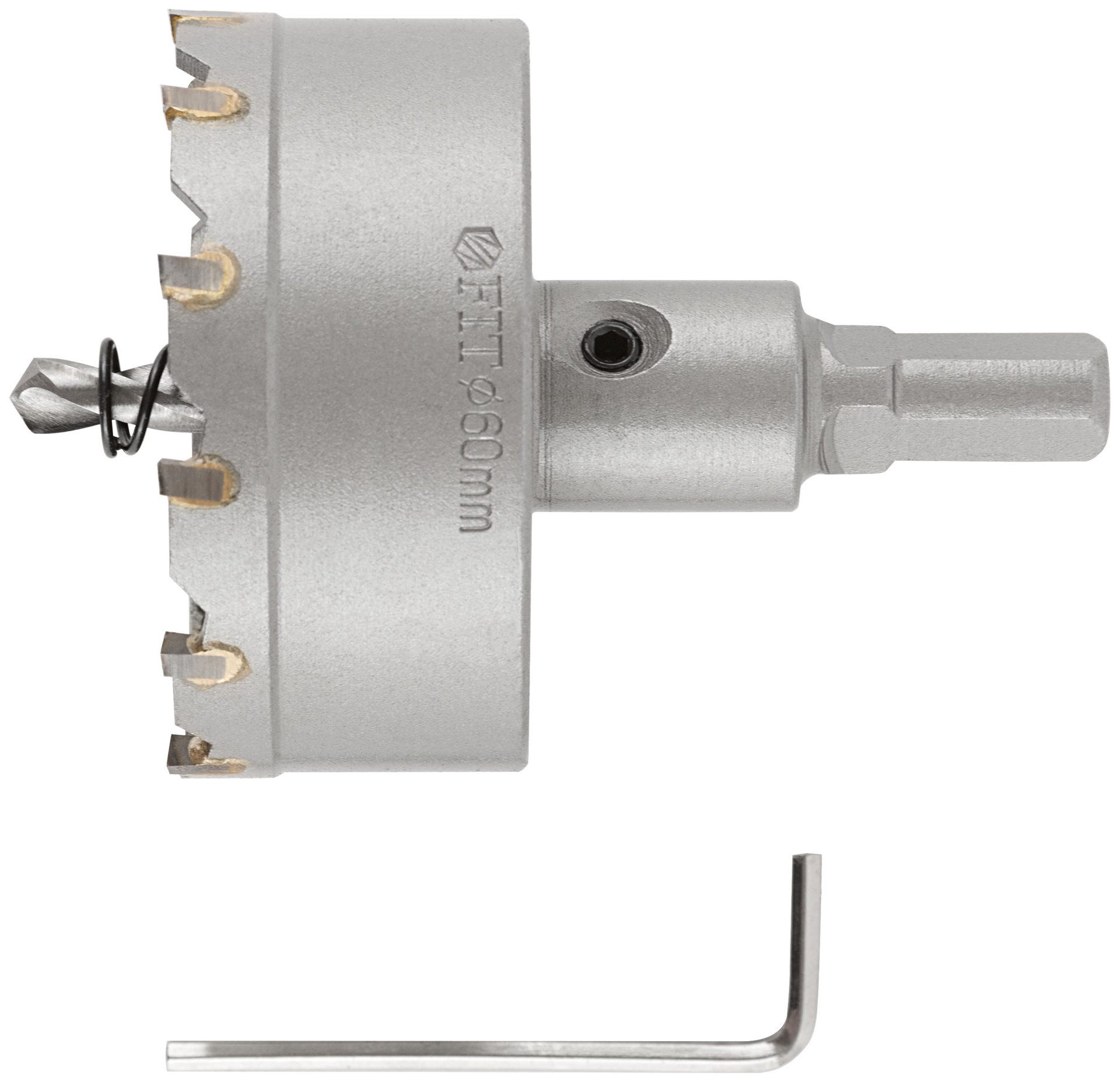 Коронка кольцевая с карбидными вставками Профи (для отверстий в нержавеющей стали) 60 мм (36852)