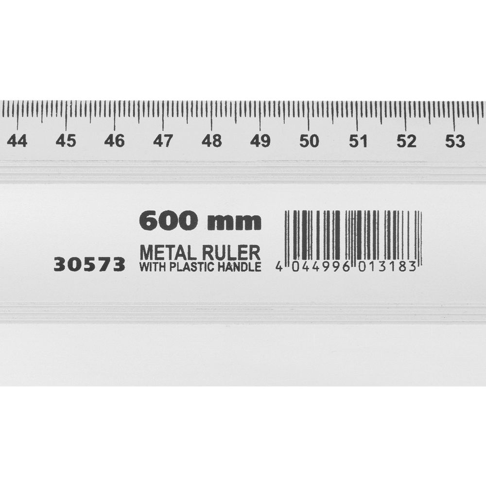 Линейка-уровень, 600 мм, металлическая, пластмассовая ручка 2 глазка Matrix (30573)