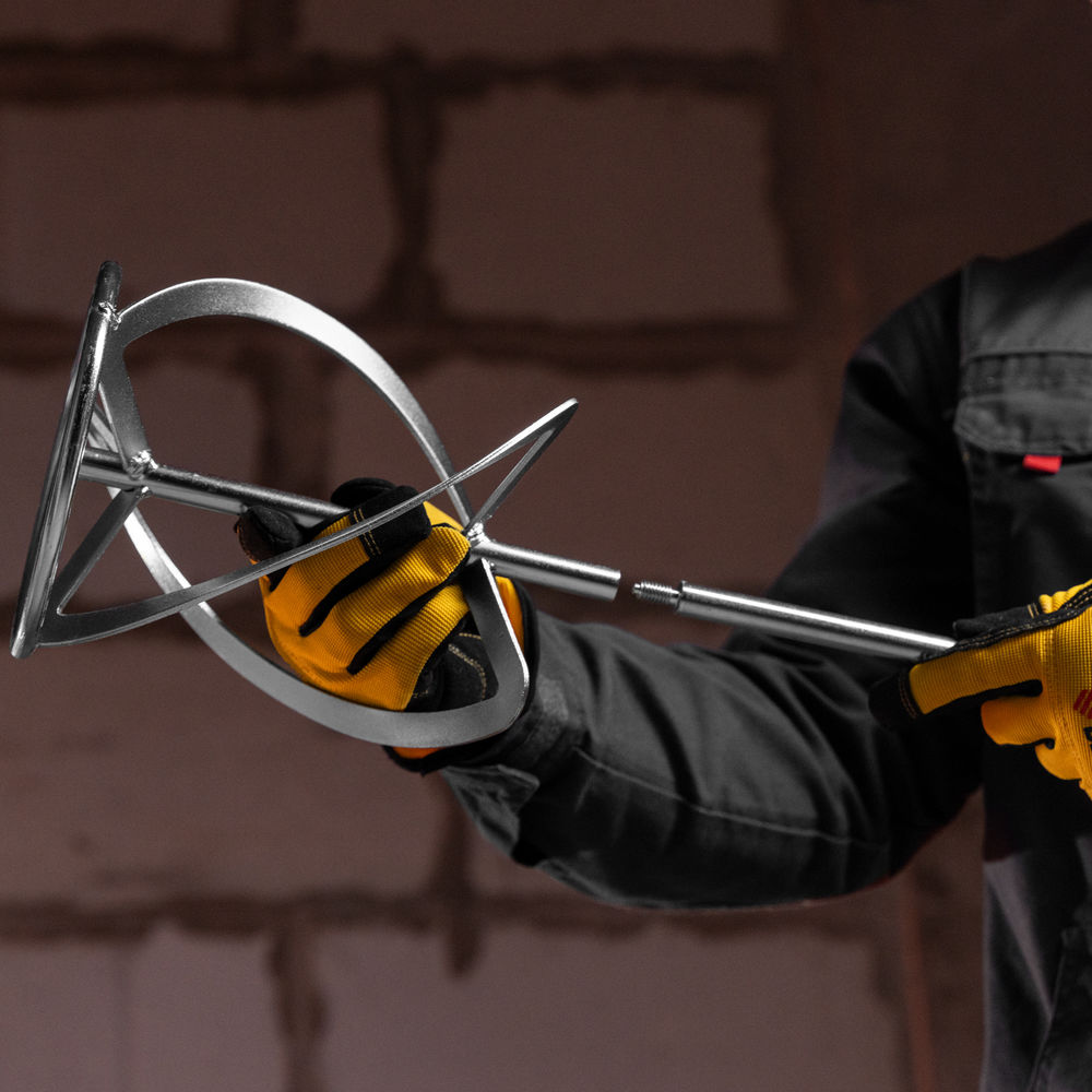 Миксер строительный EM-1-1600, 1600 Вт, 180-460/300-750 об/мин Denzel (27904)