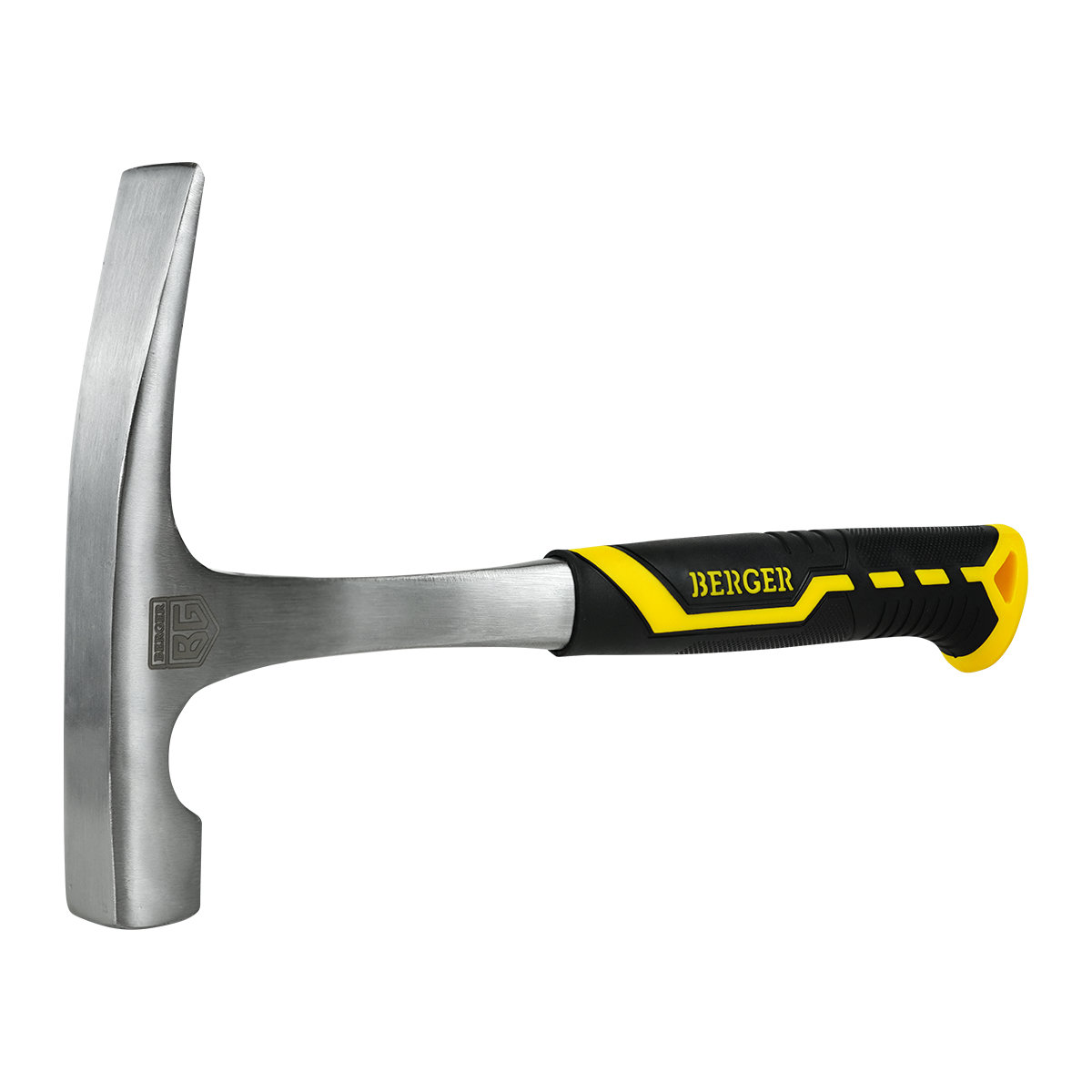 Молоток каменщика цельнокованый 600 г., 2-компонентная рукоятка, BERGER BG1529