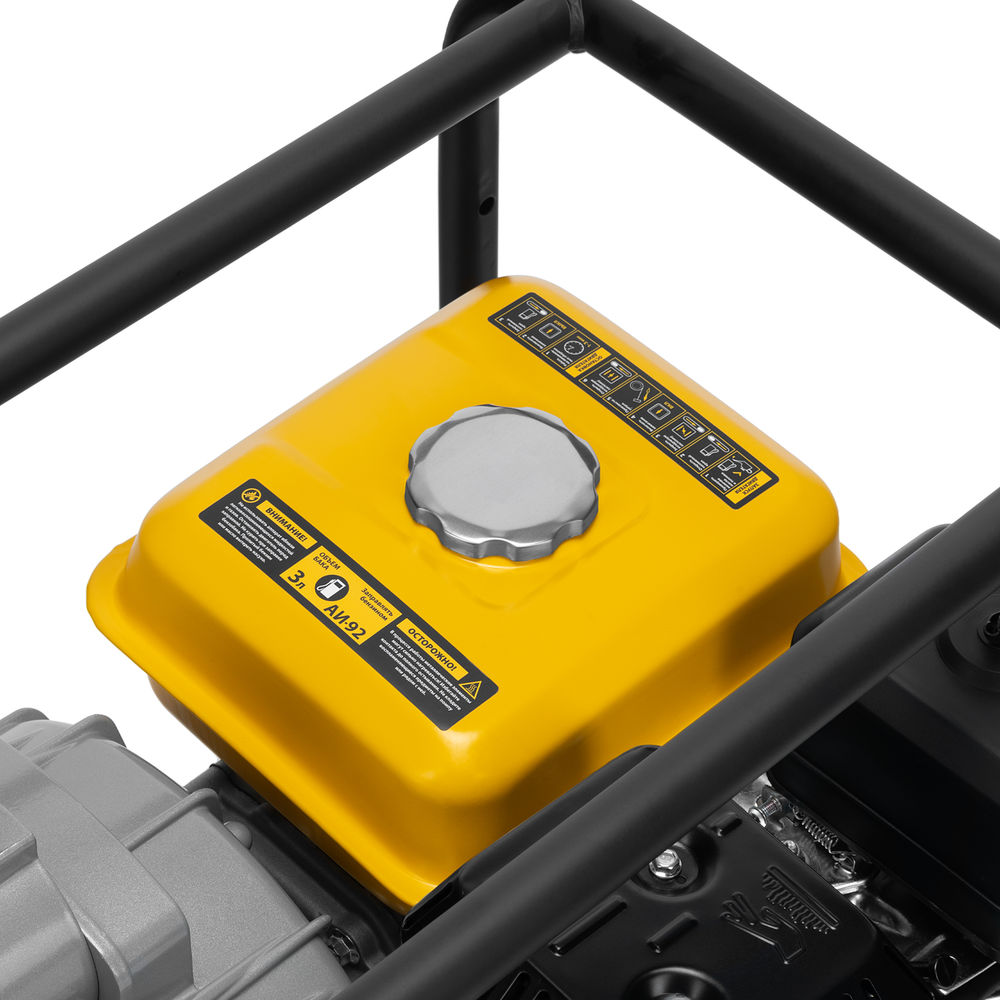 Мотопомпа бензиновая для грязной воды PX-80D7, 7 л.с., 3, 1300 л/мин, глуб 8 м,напор 30 м Denzel (99206)