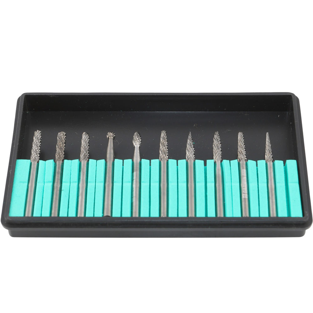 Набор борфрез твердосплавных 3 мм, VHM, DC, 10 предметов (модель 900777), GARWIN INDUSTRIAL, GM-CBS10-900777-3