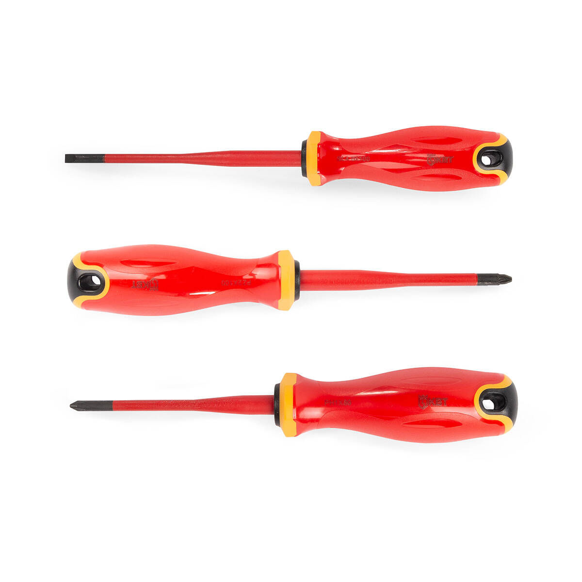 Набор диэлектрических отверток Отвертка диэлектрическая PZ/FL2x100 серия СЛИМ (КВТ)