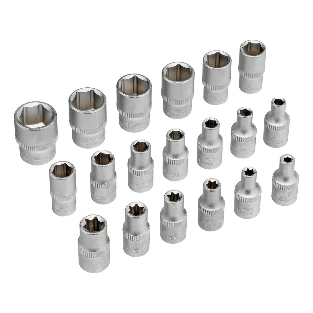 Набор инструментов, 1/4, CrV, пластиковый кейс 57 предметов Stels