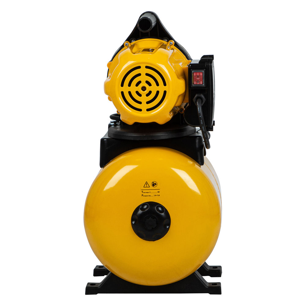 Насосная станция PS800X, 800 Вт, 3200 л/ч, ресивер 24 л, подъем 38 м, нержавейка Denzel (97210)