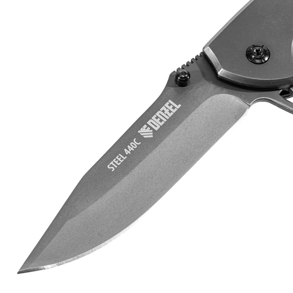 Нож складной, многоцелевой, системы Liner-Lock, с накладкой G10 на классической рукоятке Denzel (79207)