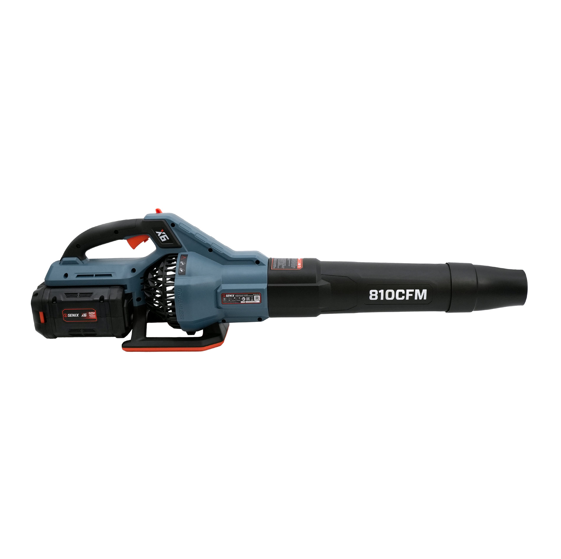 Воздуходувка, 1 аккумулятор 4.0Ач, ЗУ X6 60В