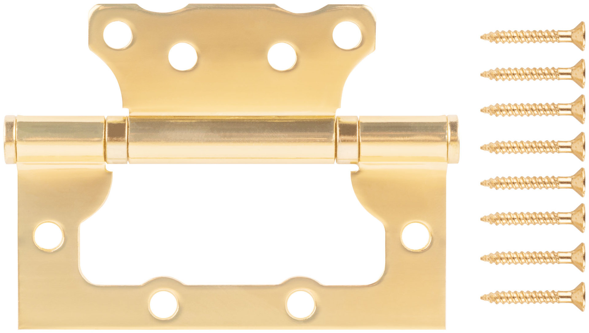 Петля дверная универсальная (без врезки) Стандарт 100х75х2,5 мм латунь (2ВВ - ВР) (66314)