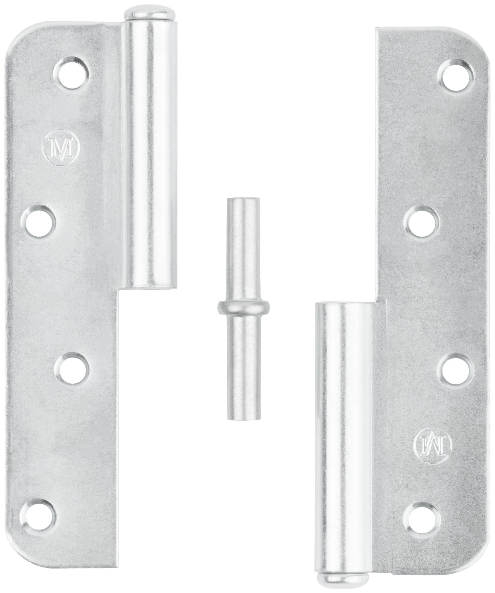 Петля накладная оцинкованная, тип ПН, 130 мм, левая (66394)