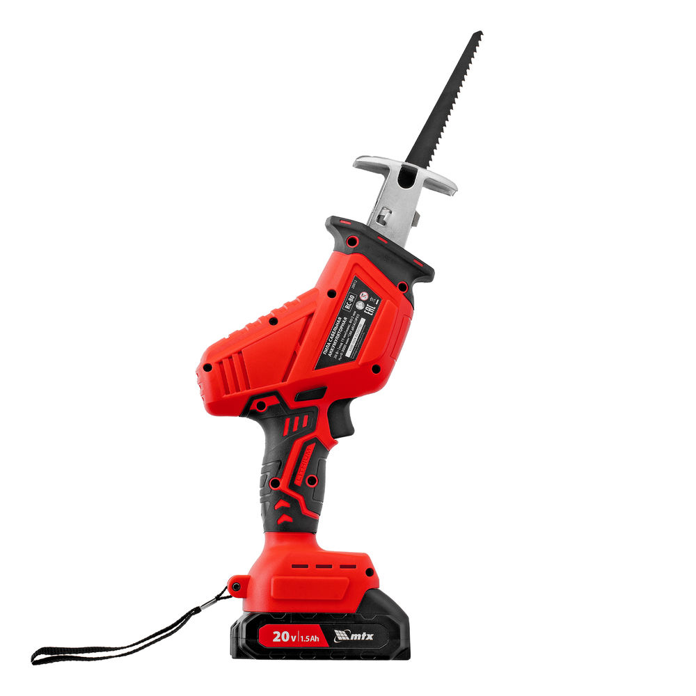 Пила сабельная аккумуляторная RС-80, Li-Ion, 20 В MTX (28812)