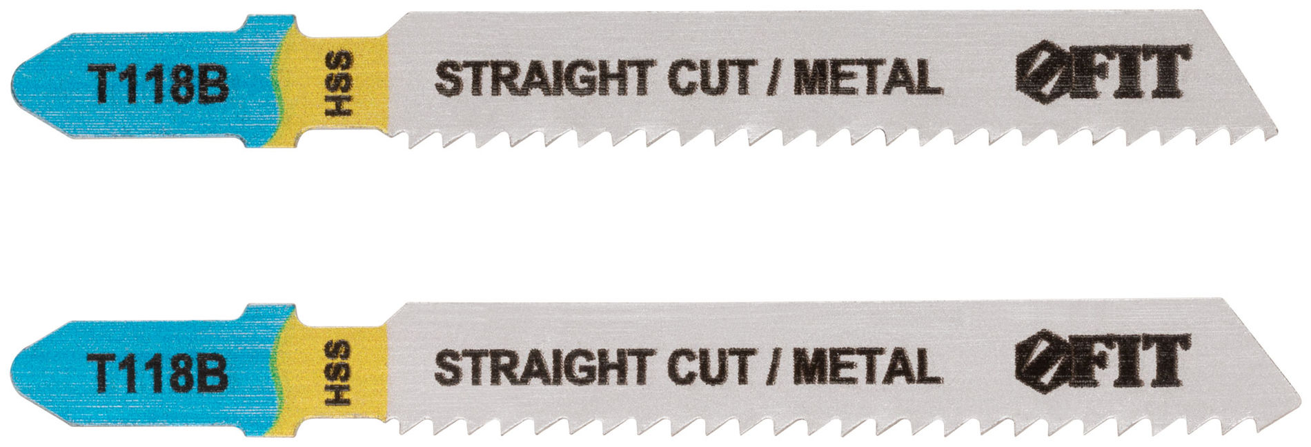 Полотна по металлу, HSS, фрезерованные, волнистые зубья, 76/51/2 мм (T118B), 2 шт. (40912)