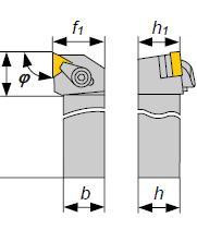 Резец проходной 20х20х125 (CTGNR-20 20-К16) для 3-х гр. пластин (TNUN-160408)