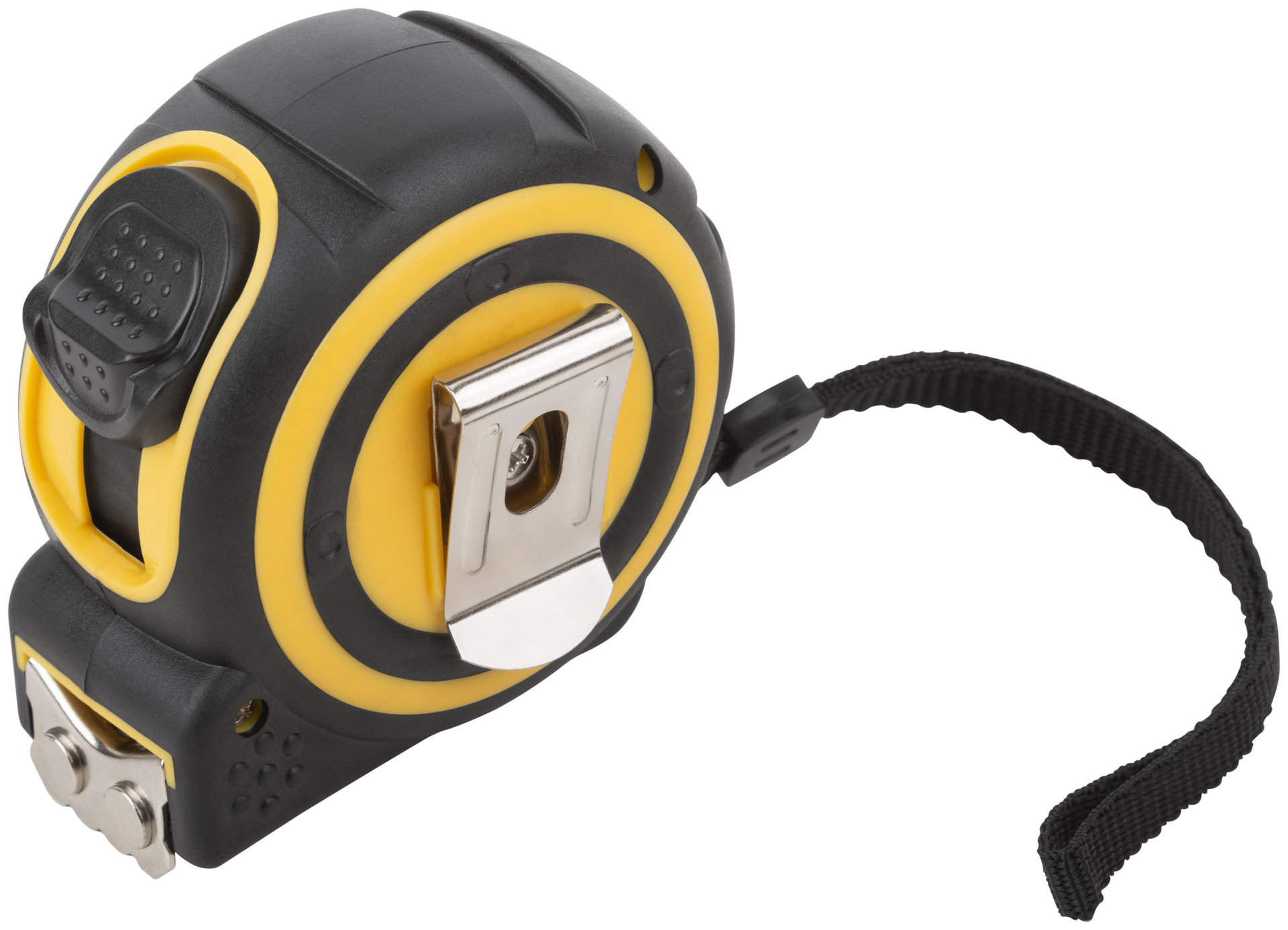 Рулетка Смарт, калибр.лента, нейлон.покр., магн.крючок, прорезиненный корпус 5 м х 25 мм