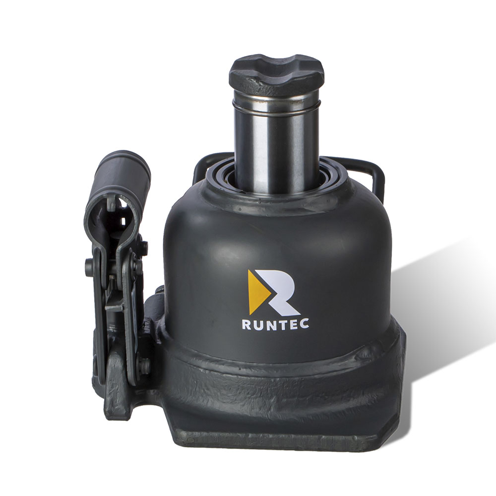 Домкрат бутылочный двухштоковый профессиональный 10 т, 125-225 мм RUNTEC RT-WJ10