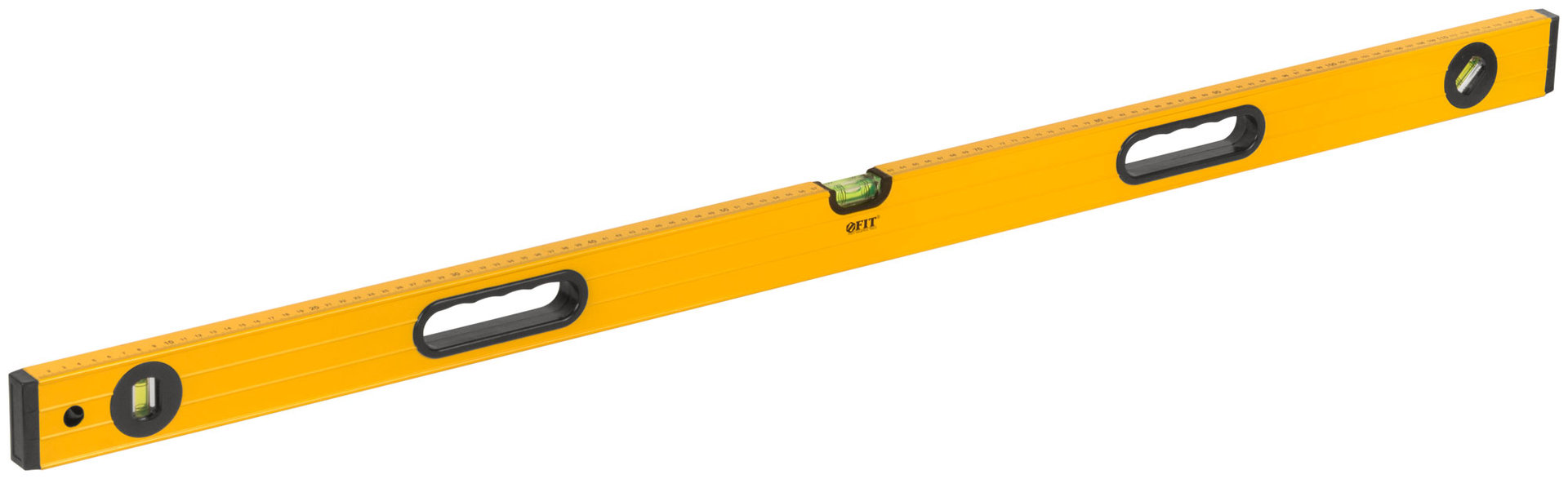 Уровень Янтарь, 3 глазка, ручки, усиленный корпус, фрезер. рабочая грань, шкала 1200 мм (18165)