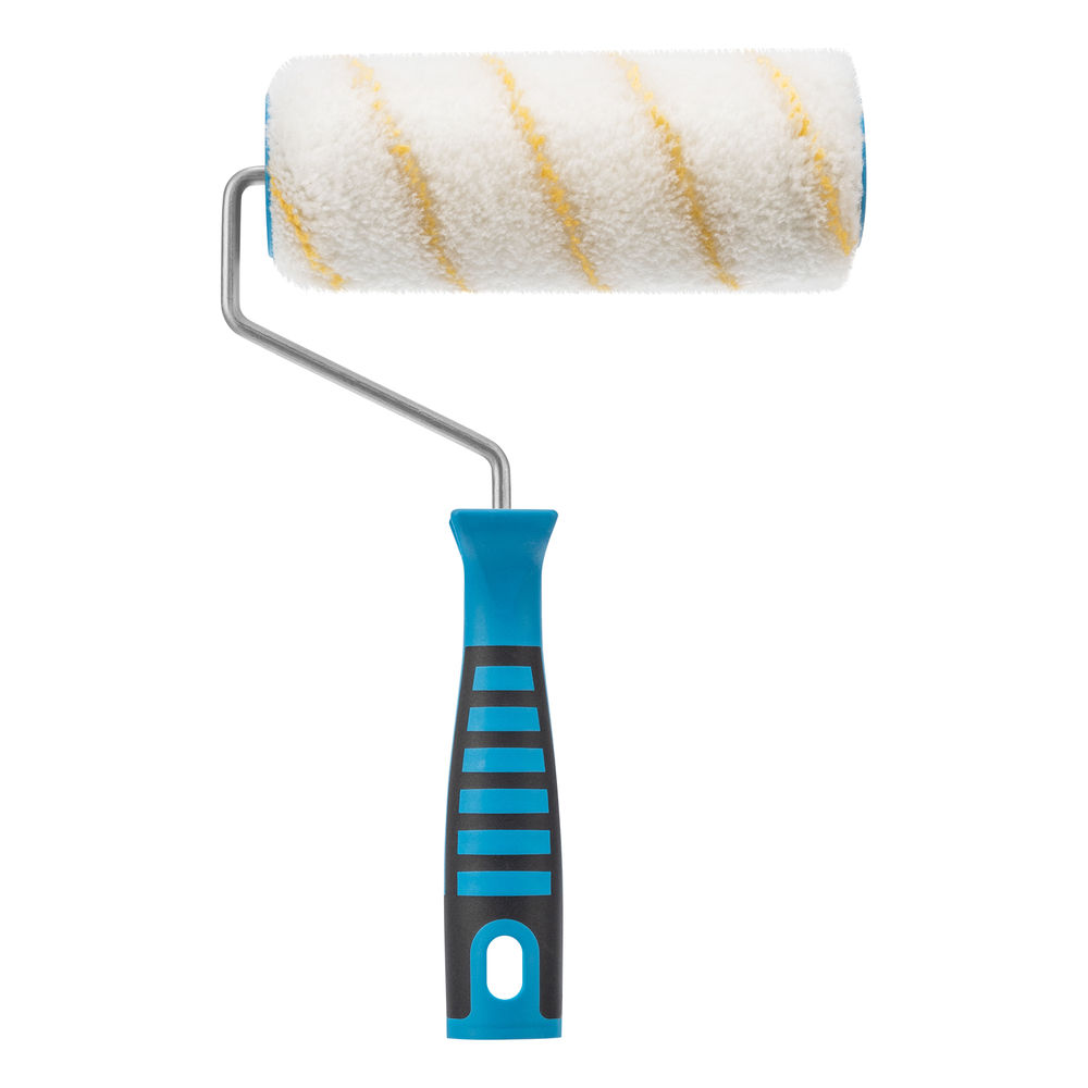 Валик для внутренних работ синтетический, с двухком.ручкой, 180 мм, ворс 12 мм, D 48 мм, D ручки 6 мм, полиакрил Matrix (80659)