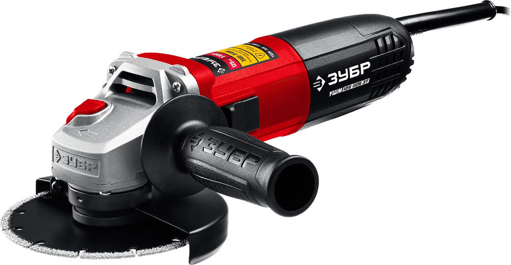 УШМ 1100 Вт d125 мм регулировка оборотов ЗУБР УШМ-125-1105 ЭТ