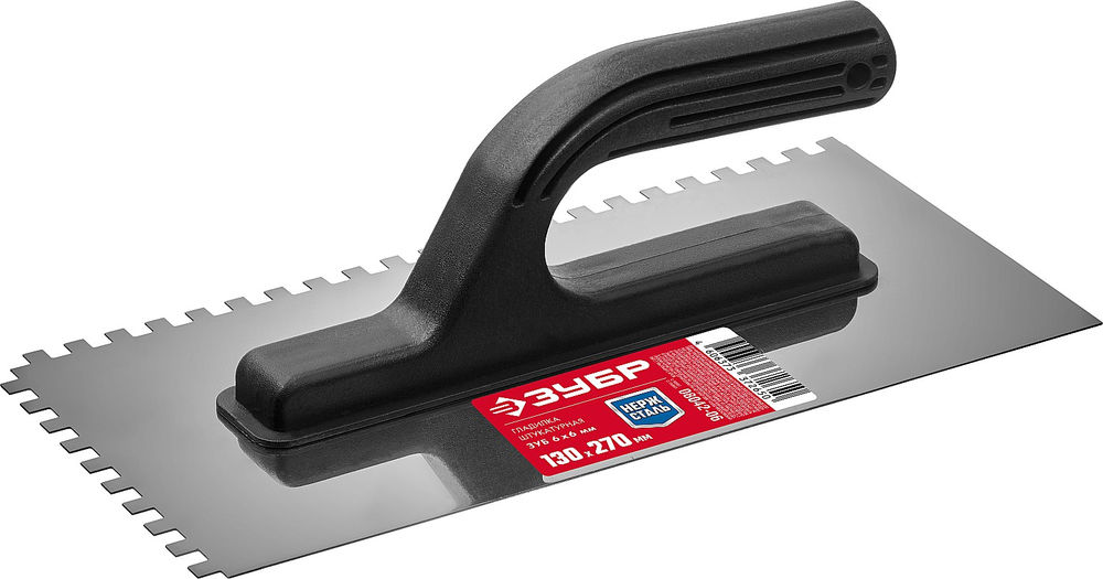 Гладилка штукатурная 130?270 мм зуб 8?8 мм ЗУБР 08042-08