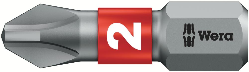 Бита торсионная PH 2 x 25 мм 1/4 C6.3 серия 851/1 BTZ PH Wera WE-056422