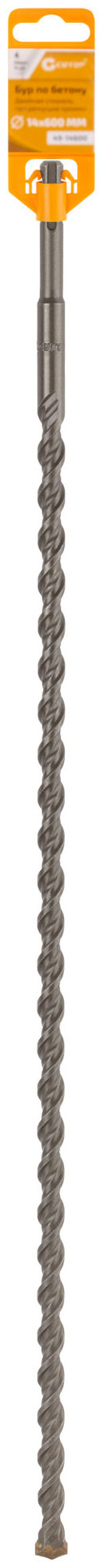 Бур по бетону CUTOP, Profi Plus - двойная спираль, три пылеотводящие кромки, 14 x 600 мм (49-14600)