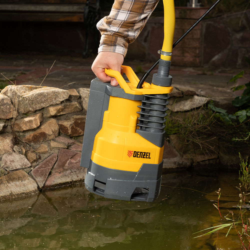 Дренажный насос DPХ450, 450 Вт, подъем 5 м, 9000 л/ч Denzel (97325)