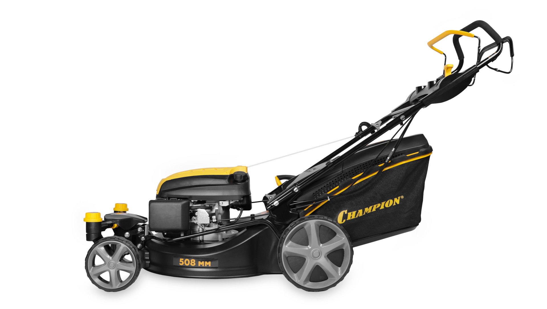 Газонокосилка CHAMPION LMZ5130/2 (3кВт привод508мм 65л 25-75мм 1рычаг/6, 38,5кг4в1 4колеса2разблок) (LMZ5130/2)
