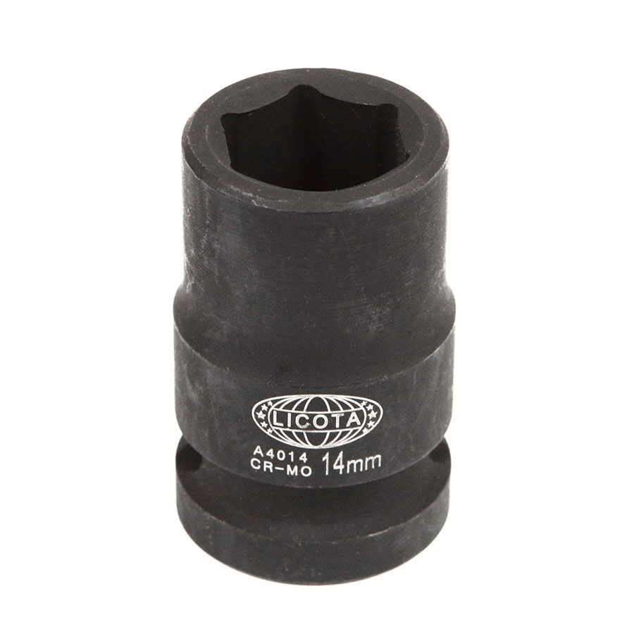 Головка, 1/2, 14 мм, торцевая, 6-гранная, ударная, Licota, A4014
