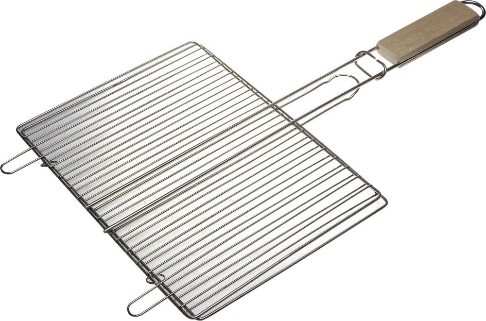 Плоская решетка-гриль Barbecue, 300 х 225 мм, нержавеющая сталь GRINDA 424733