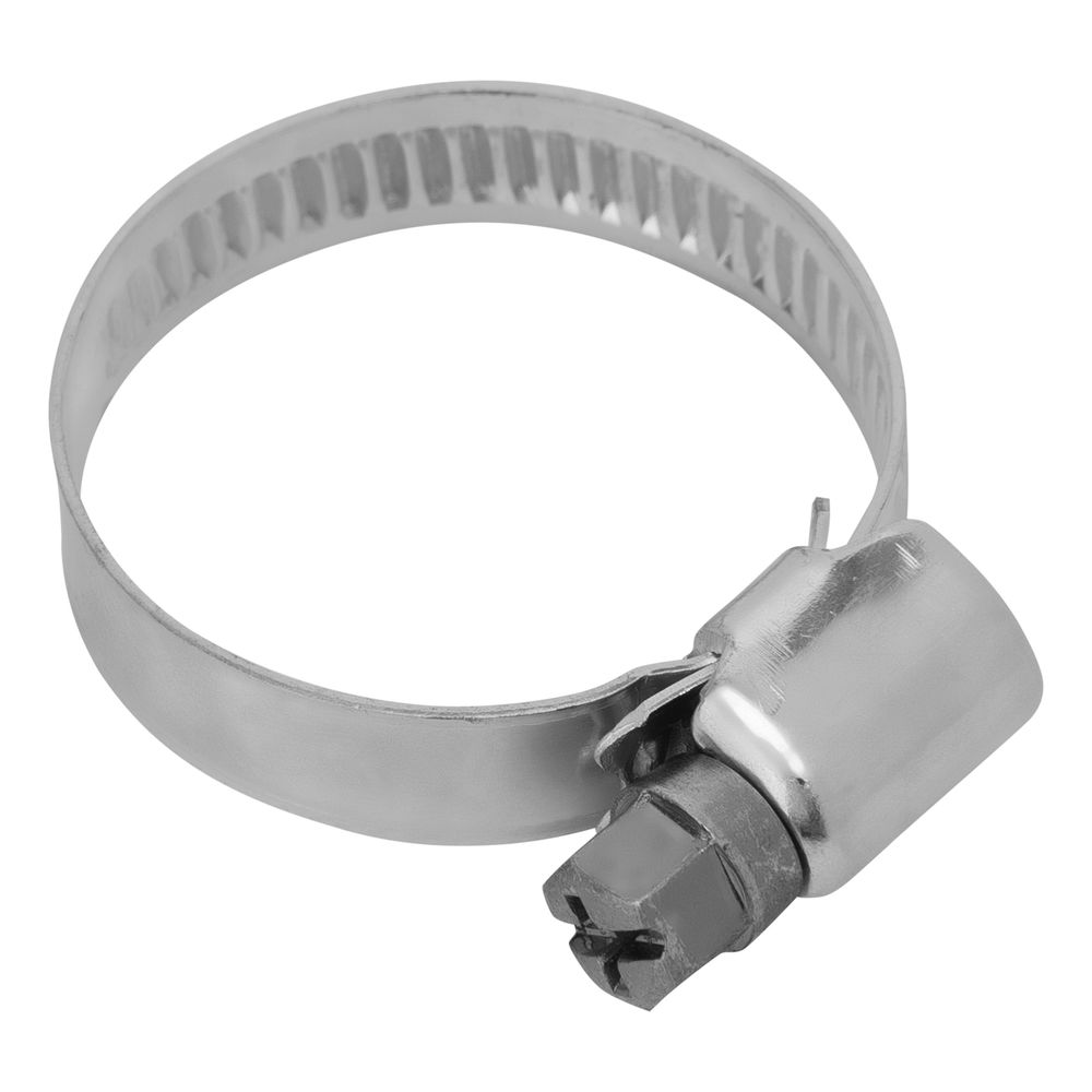 Хомуты металлические, Стандартное болтовое крепление 20-32 мм, 50 штук в упаковке, ширина 9 мм Сибртех (47559)