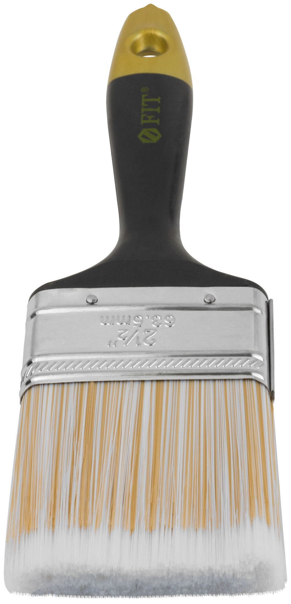 Кисть флейцевая Лайн, искусственная щетина, пластиковая ручка 2,5  (63 мм) (01176)