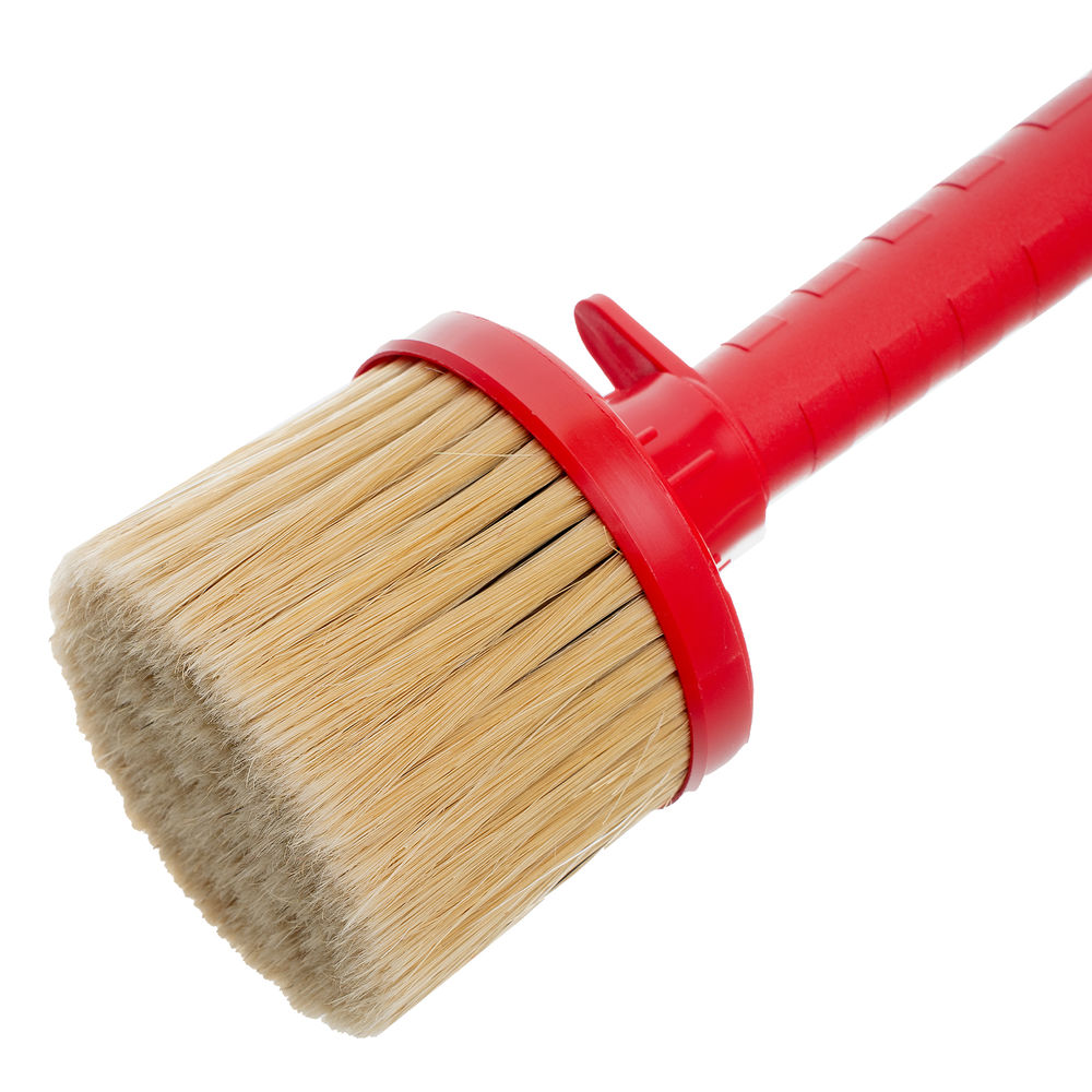 Кисть маховая, КМ 80, натуральная щетина, пластиковый корпус, пластиковая ручка Matrix (84007)