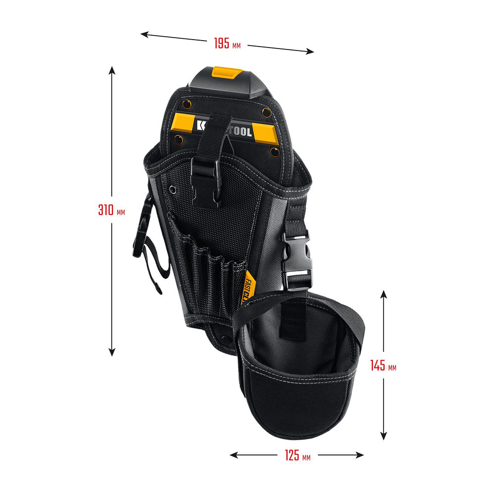 Кобура для шуруповерта средняя с быстросъёмным креплением FastClip KH-5 KRAFTOOL 38769