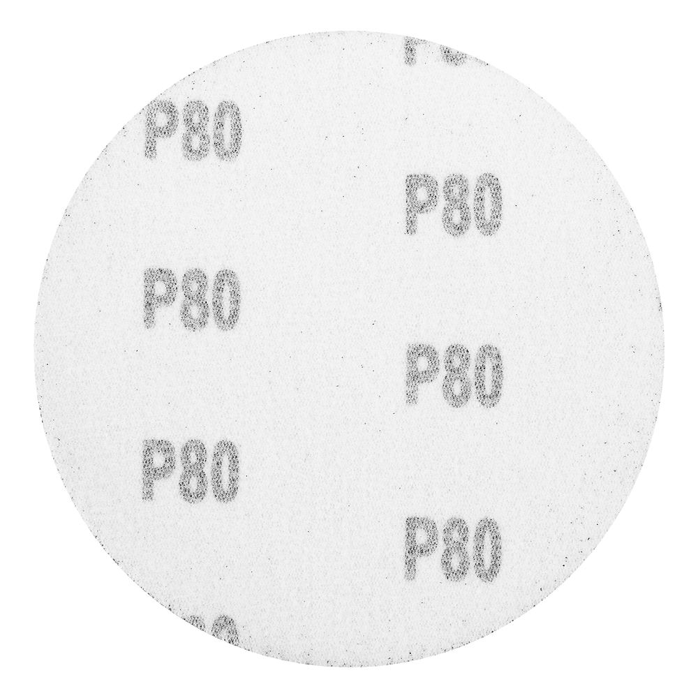 Круг абразивный на ворсовой подложке под липучку, P 80, 125 мм, 10 шт Matrix (73845)