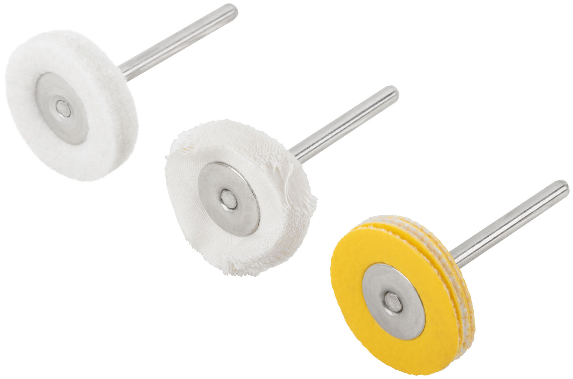 Круги полировочные, набор 3 шт. (36920)