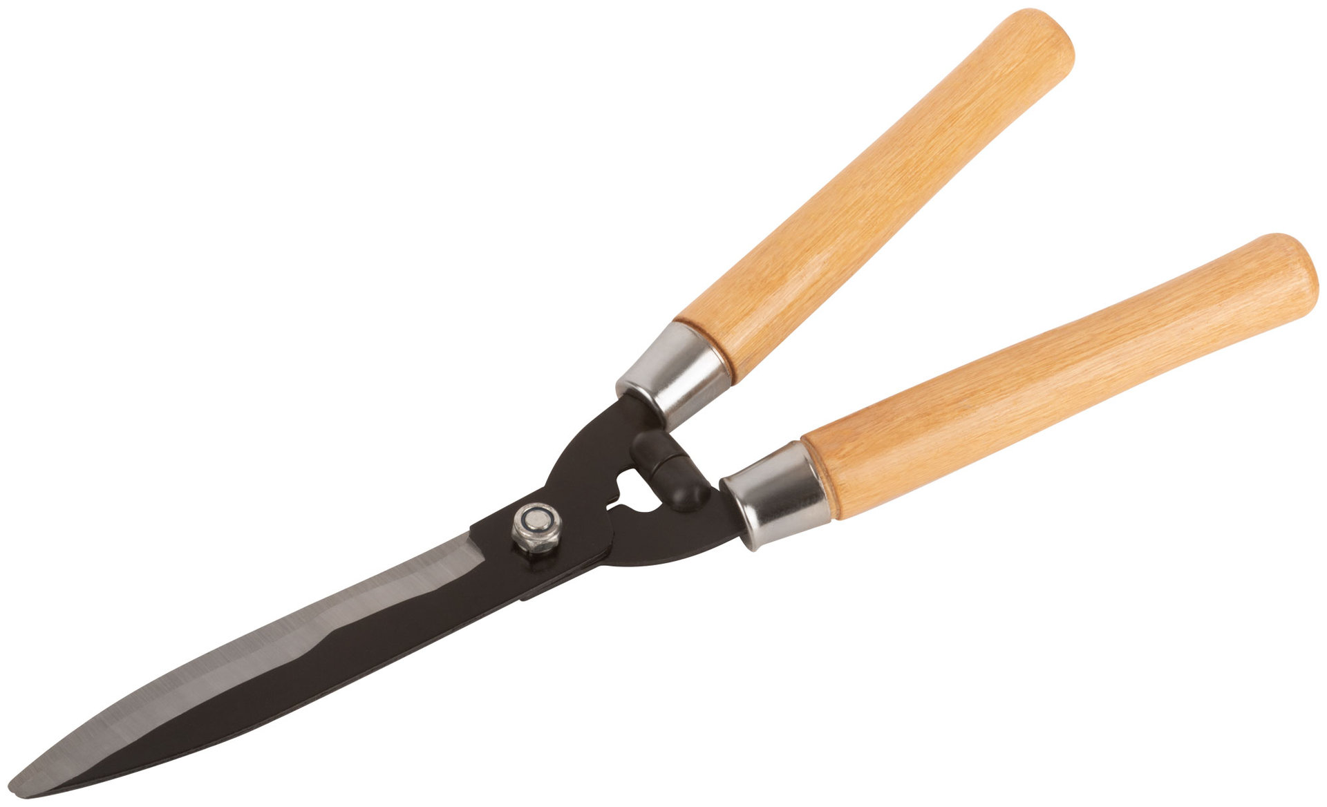 Кусторез, волнистые лезвия с черненым покрытием, деревянные ручки 500 мм (77107)